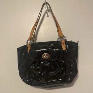 Vintage coach patent leather bag